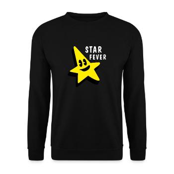 STAR FEVER - Unisex Sweatshirt - black - Front - Alina (178cm) & Michal (187cm)