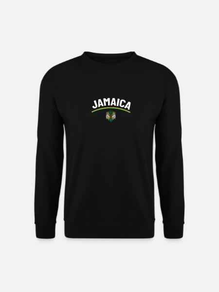 Jamaica Jamaika Rasta Raggea Rastafari Flagge - Unisex Pullover - Schwarz