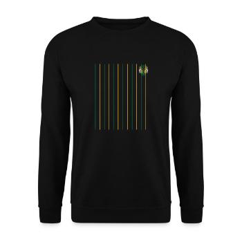Jamaica Jamaika Rasta Raggea Rastafari Flagge - Unisex Pullover - Schwarz - Vorne - Alina (178cm) & Michal (187cm)