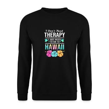 Maui Hawaii Hawaiian - Unisex Pullover - Schwarz - Vorne - Alina (178cm) & Michal (187cm)