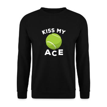 Sportschläger Kiss Ace Racquet Tennis - Unisex Pullover - Schwarz - Vorne - Alina (178cm) & Michal (187cm)