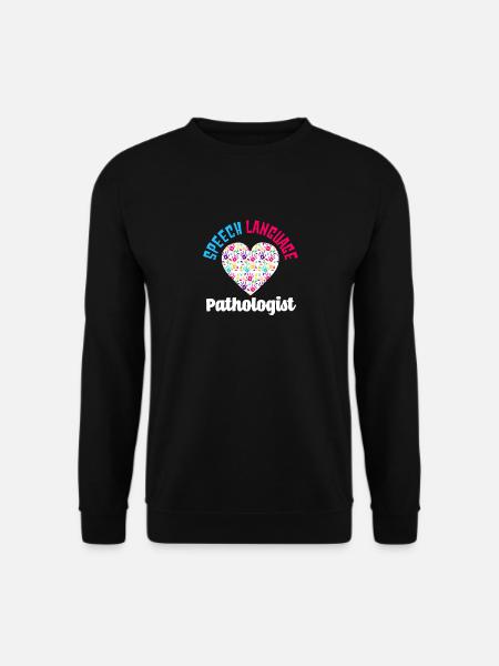 Speech Language Pathologist Heart Handprints - Unisex Sweatshirt - black