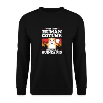 Cobaye - Sweat-shirt Unisexe - noir - Devant - Alina (178cm) & Michal (187cm)