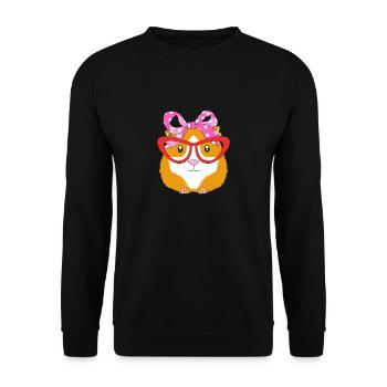 Cobaye - Sweat-shirt Unisexe - noir - Devant - Alina (178cm) & Michal (187cm)