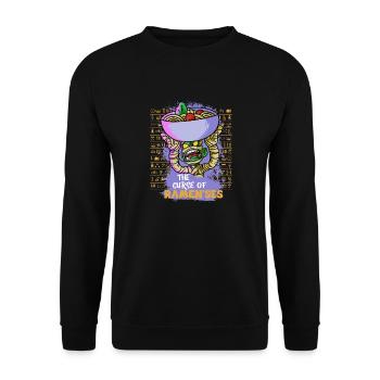 Curse Of Ramenses Egyptian Mythology - Unisex Sweatshirt - black - Front - Alina (178cm) & Michal (187cm)