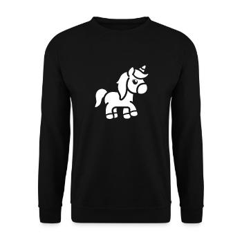 Pony - Unisex Sweatshirt - black - Front - Alina (178cm) & Michal (187cm)