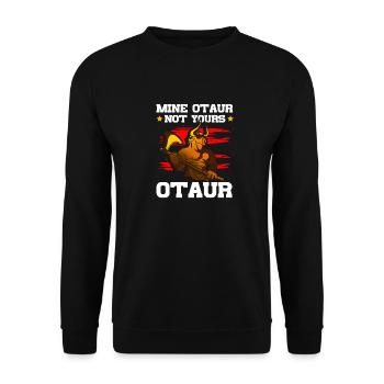 Mine-otaur Not Yours Otaur Mythology - Unisex Sweatshirt - black - Front - Alina (178cm) & Michal (187cm)