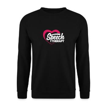 Speech Therapy Love of the profession - Unisex Sweatshirt - black - Front - Alina (178cm) & Michal (187cm)