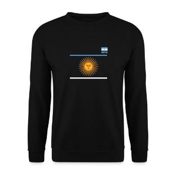 Argentine Cadeau Argentine Drapeau argentin - Sweat-shirt Unisexe - noir - Devant - Alina (178cm) & Michal (187cm)