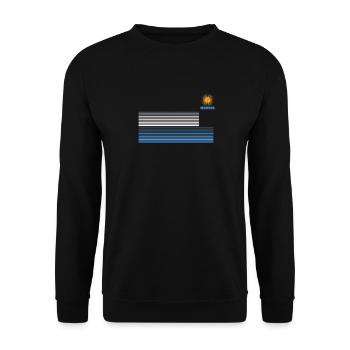 Argentine Cadeau Argentine Drapeau argentin - Sweat-shirt Unisexe - noir - Devant - Alina (178cm) & Michal (187cm)