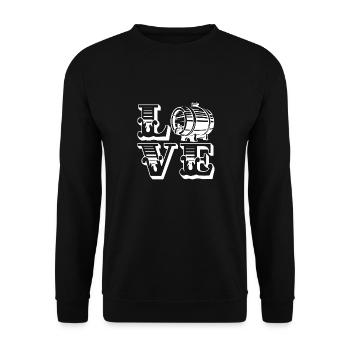 Beer Brewing Love Beer Brewing - Unisex Sweatshirt - black - Front - Alina (178cm) & Michal (187cm)