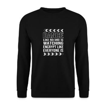 Cybersecurity Cyber Programmer Hacker - Unisex Sweatshirt - black - Front - Alina (178cm) & Michal (187cm)
