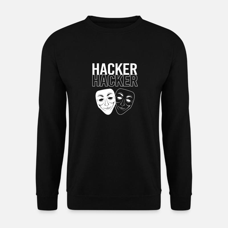 Cyber programmeur cybersécurité Hacker - Sweat-shirt Unisexe - noir