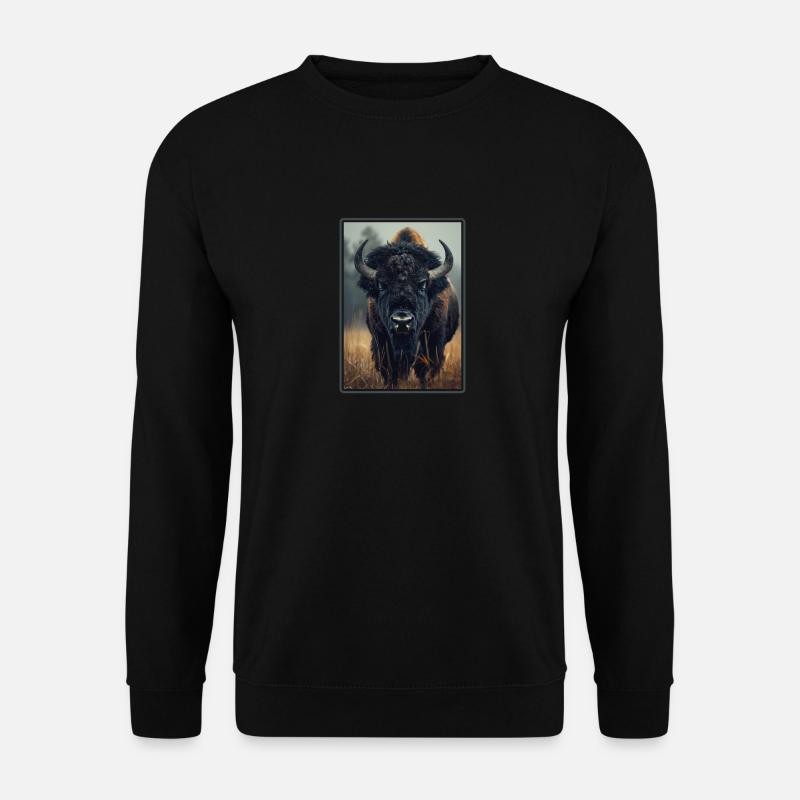 Bisons Bison - Sweat-shirt Unisexe - noir