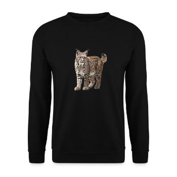 Bobcat's Bobcat, Bobcat, Bobcat, Bobcat, Lynx - Unisex Sweatshirt - black - Front - Alina (178cm) & Michal (187cm)
