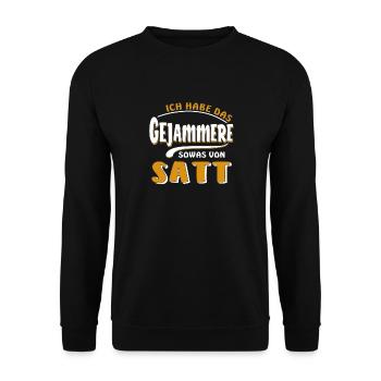 J’EN AI MARRE DE PLEURNICHER - Sweat-shirt Unisexe - noir - Devant - Alina (178cm) & Michal (187cm)