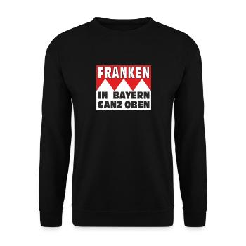 LA FRANCONIE AU SOMMET EN BAVIÈRE - Sweat-shirt Unisexe - noir - Devant - Alina (178cm) & Michal (187cm)