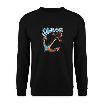 SCHIFFANKER SAILOR - Unisex Pullover - Schwarz - Vorne - Alina (178cm) & Michal (187cm)