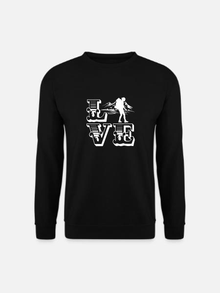 Backpacking Love Backpacking - Unisex Sweatshirt - black