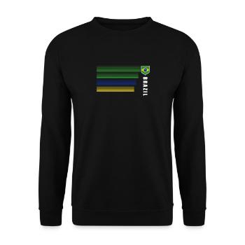 Brasilien Brazil shirt Brasilianer Rio de Janeirao - Unisex Pullover - Schwarz - Vorne - Alina (178cm) & Michal (187cm)