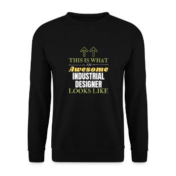 Voici à quoi ressemble un designer industriel génial - Sweat-shirt Unisexe - noir - Devant - Alina (178cm) & Michal (187cm)