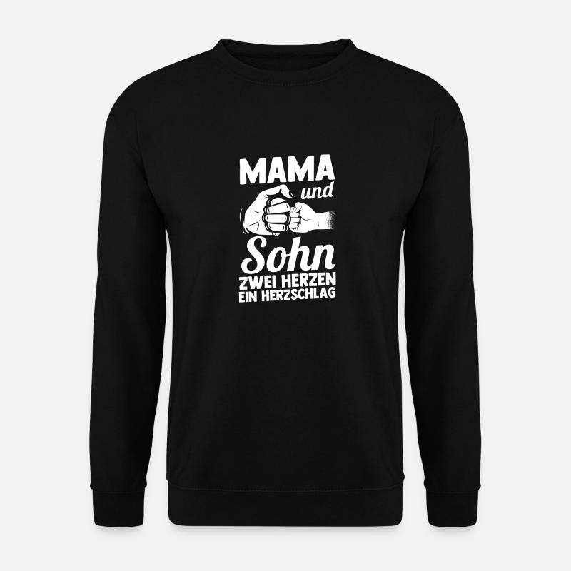 Mom and son - Unisex Sweatshirt - black