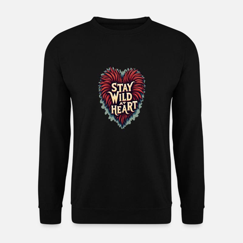 TREND ZITATE HERZ - Unisex Pullover - Schwarz