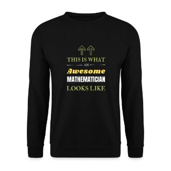 Voici à quoi ressemble un mathématicien génial - Sweat-shirt Unisexe - noir - Devant - Alina (178cm) & Michal (187cm)