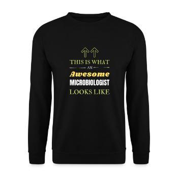 Voici à quoi ressemble un microbiologiste génial - Sweat-shirt Unisexe - noir - Devant - Alina (178cm) & Michal (187cm)