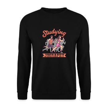 Sprint Etude Jographie Course à pied - Sweat-shirt Unisexe - noir - Devant - Alina (178cm) & Michal (187cm)