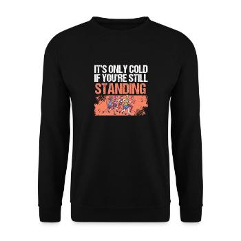 Jogging Ce n’est que froid Marathon courir - Sweat-shirt Unisexe - noir - Devant - Alina (178cm) & Michal (187cm)