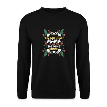 Maman pour la fête des mères - Sweat-shirt Unisexe - noir - Devant - Alina (178cm) & Michal (187cm)