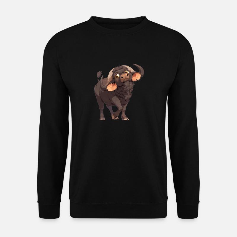 Buffalos Buffalo Büffel - Unisex Pullover - Schwarz