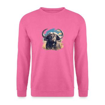 Buffalos Buffalo Büffel - Unisex Sweatshirt - pink - Front