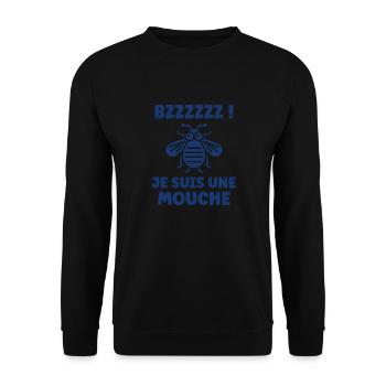 Insecte Citation humour mouche - Sweat-shirt Unisexe - noir - Devant - Alina (178cm) & Michal (187cm)