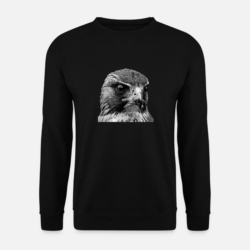 Falken Vogel - Unisex Pullover - Schwarz