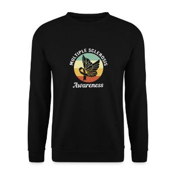 Sclérose en plaques SEP - Sweat-shirt Unisexe - noir - Devant - Alina (178cm) & Michal (187cm)