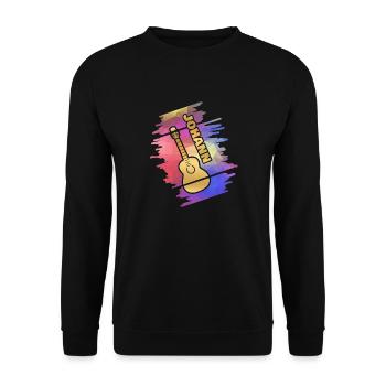 Geschenk für Johann - Unisex Pullover - Schwarz - Vorne - Alina (178cm) & Michal (187cm)