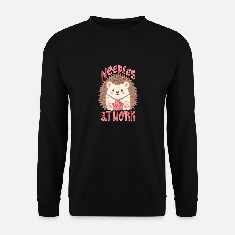 Needles at work - Unisex Sweatshirt - black