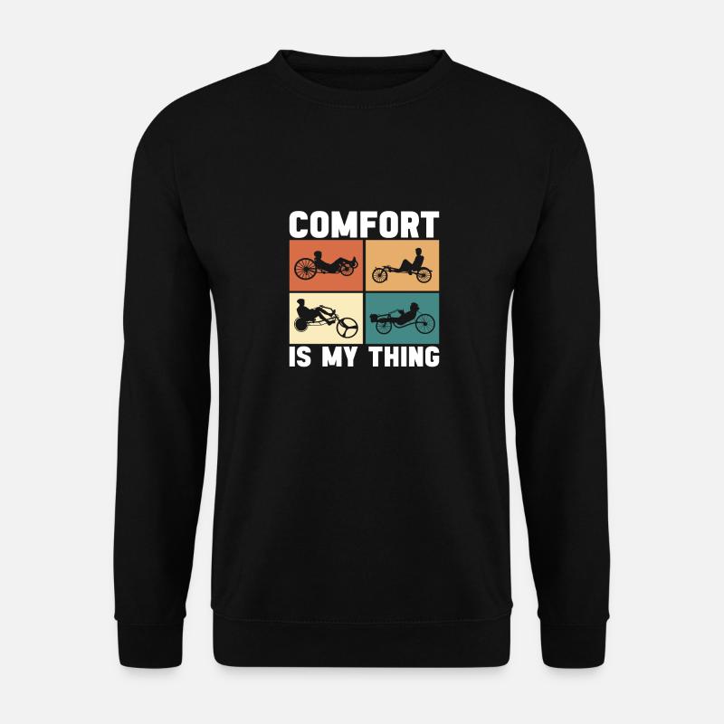 Recumbent Trike Liegetrike Liegedreirad - Unisex Pullover - Schwarz