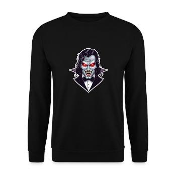 VAMPIRE - Unisex Sweatshirt - black - Front - Alina (178cm) & Michal (187cm)