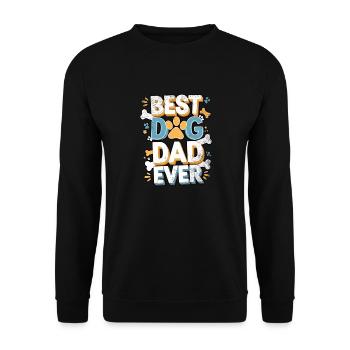 Bester Hundevater - Unisex Pullover - Schwarz - Vorne - Alina (178cm) & Michal (187cm)