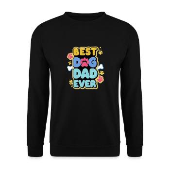Bester Hundevater - Unisex Pullover - Schwarz - Vorne - Alina (178cm) & Michal (187cm)