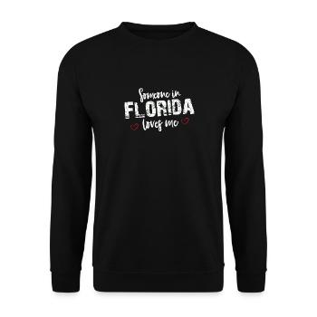 Someone In Florida Loves Me - Unisex Sweatshirt - black - Front - Alina (178cm) & Michal (187cm)
