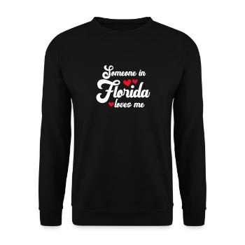 Someone In Florida Loves Me - Unisex Sweatshirt - black - Front - Alina (178cm) & Michal (187cm)