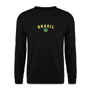 Brasilien Brazil shirt Brasilianer Rio de Janeirao - Unisex Pullover - Schwarz - Vorne - Alina (178cm) & Michal (187cm)