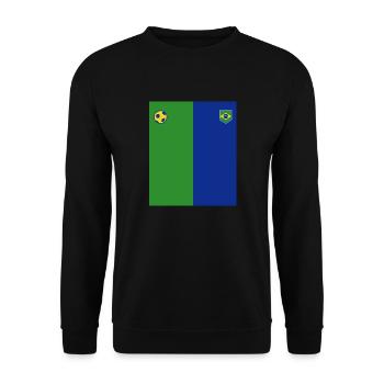 Brazil Brazil shirt Brazilian Rio de Janeirao - Unisex Sweatshirt - black - Front - Alina (178cm) & Michal (187cm)