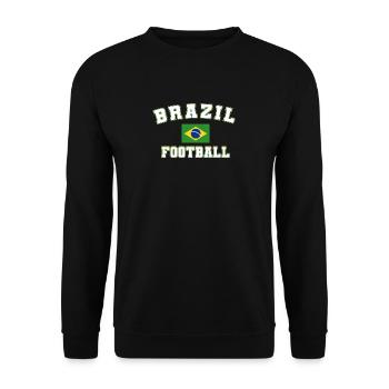 Brazil Brazil shirt Brazilian Rio de Janeirao - Unisex Sweatshirt - black - Front - Alina (178cm) & Michal (187cm)
