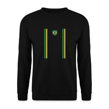 Brazil Brazil shirt Brazilian Rio de Janeirao - Unisex Sweatshirt - black - Front - Alina (178cm) & Michal (187cm)