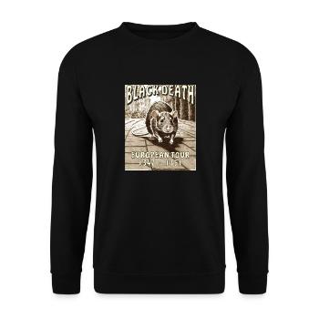 RATTE BLACK DEATH EUROPEAN TOUR - Unisex Pullover - Schwarz - Vorne - Alina (178cm) & Michal (187cm)